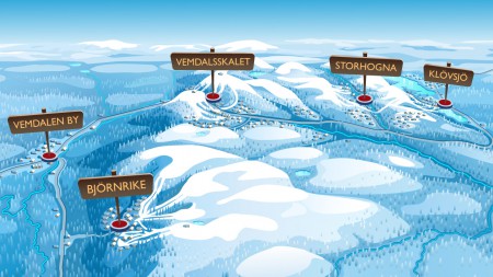 Översikt av Vemdalsfjällen